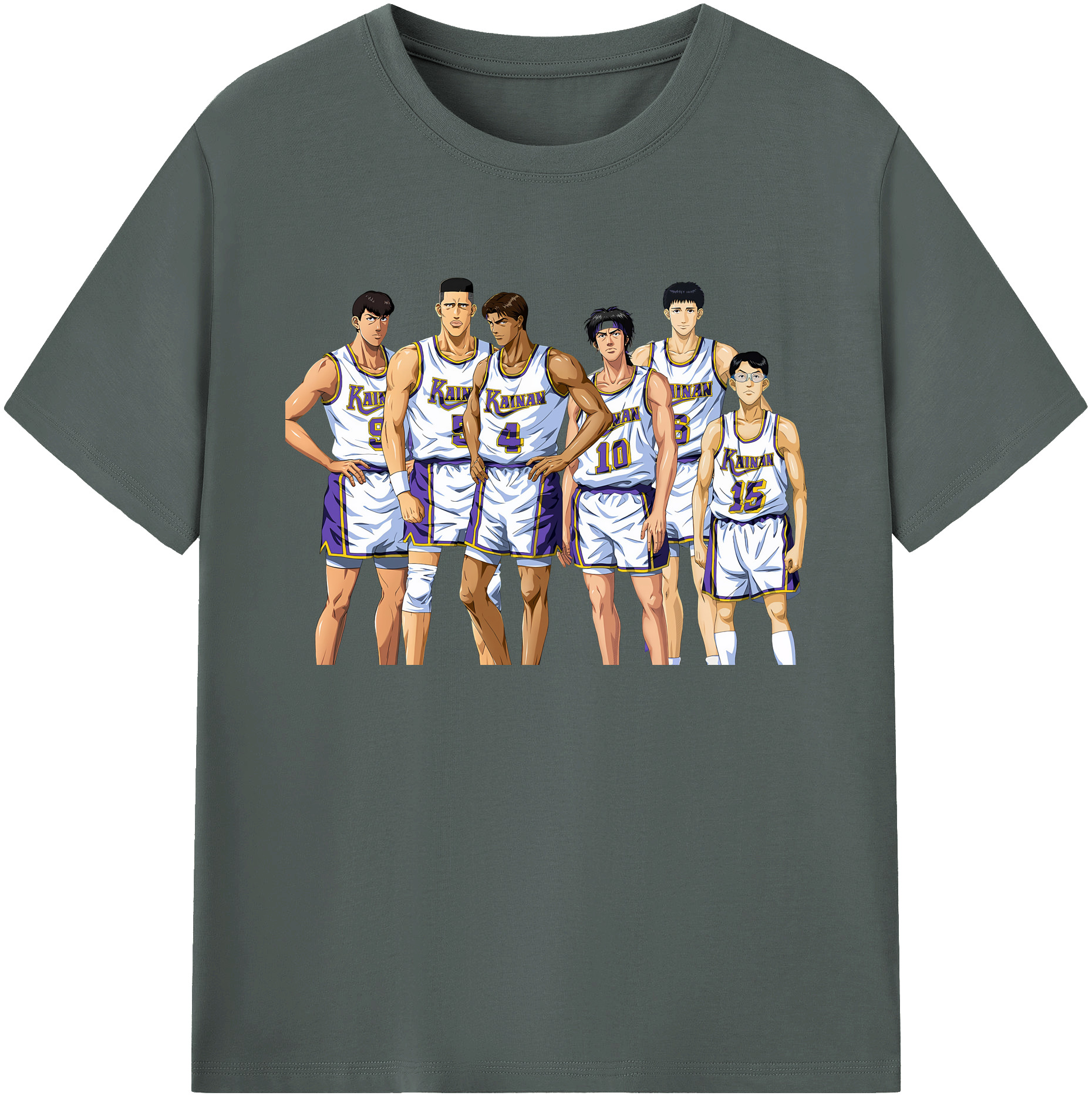 （画像用） SLAM DUNK／スラムダンク 綿100％ メンズ半袖Tシャツ｜肌触りやわらか＆通気性